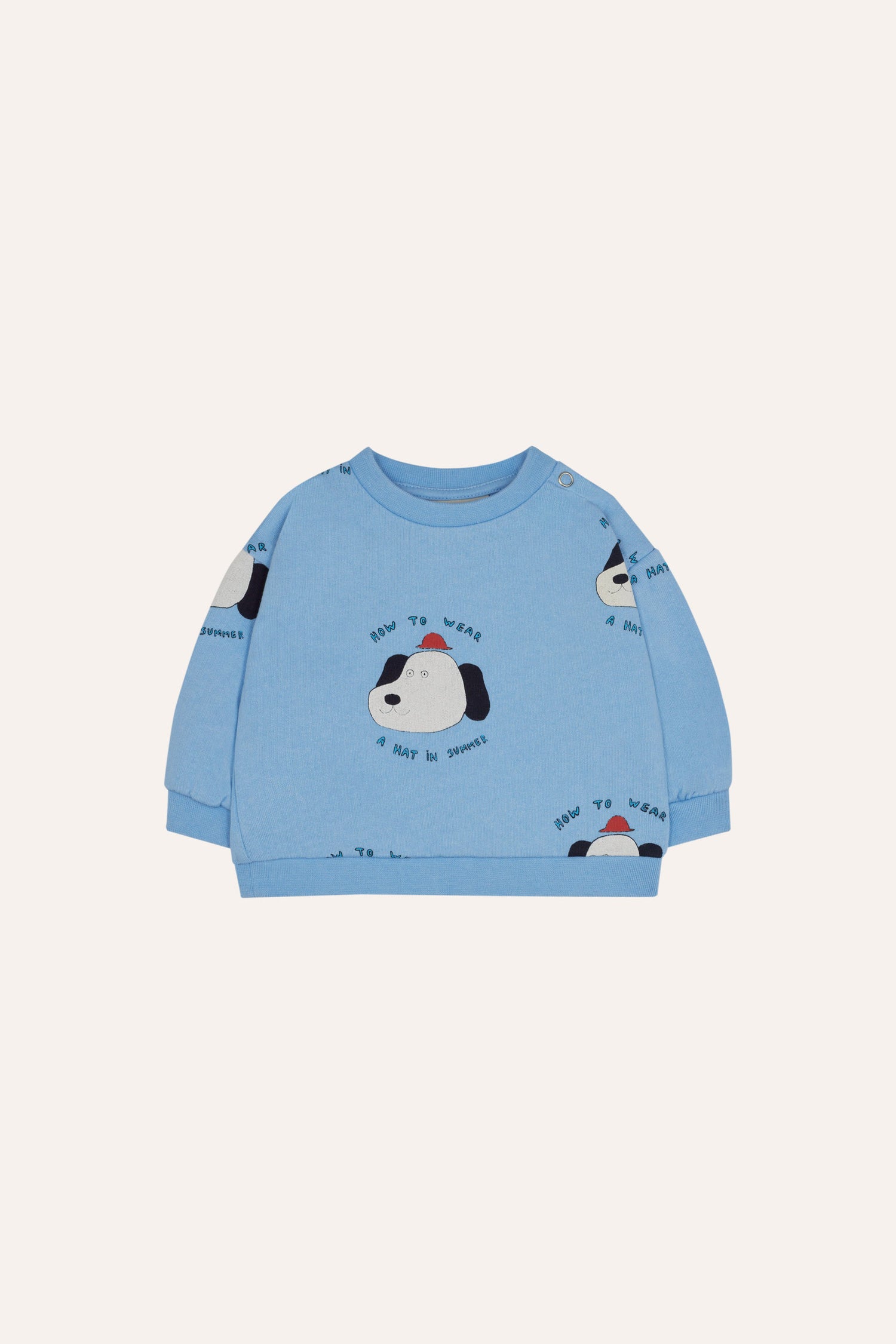 The Campamento Dogs Allover Baby Sweatshirt - Light Blue