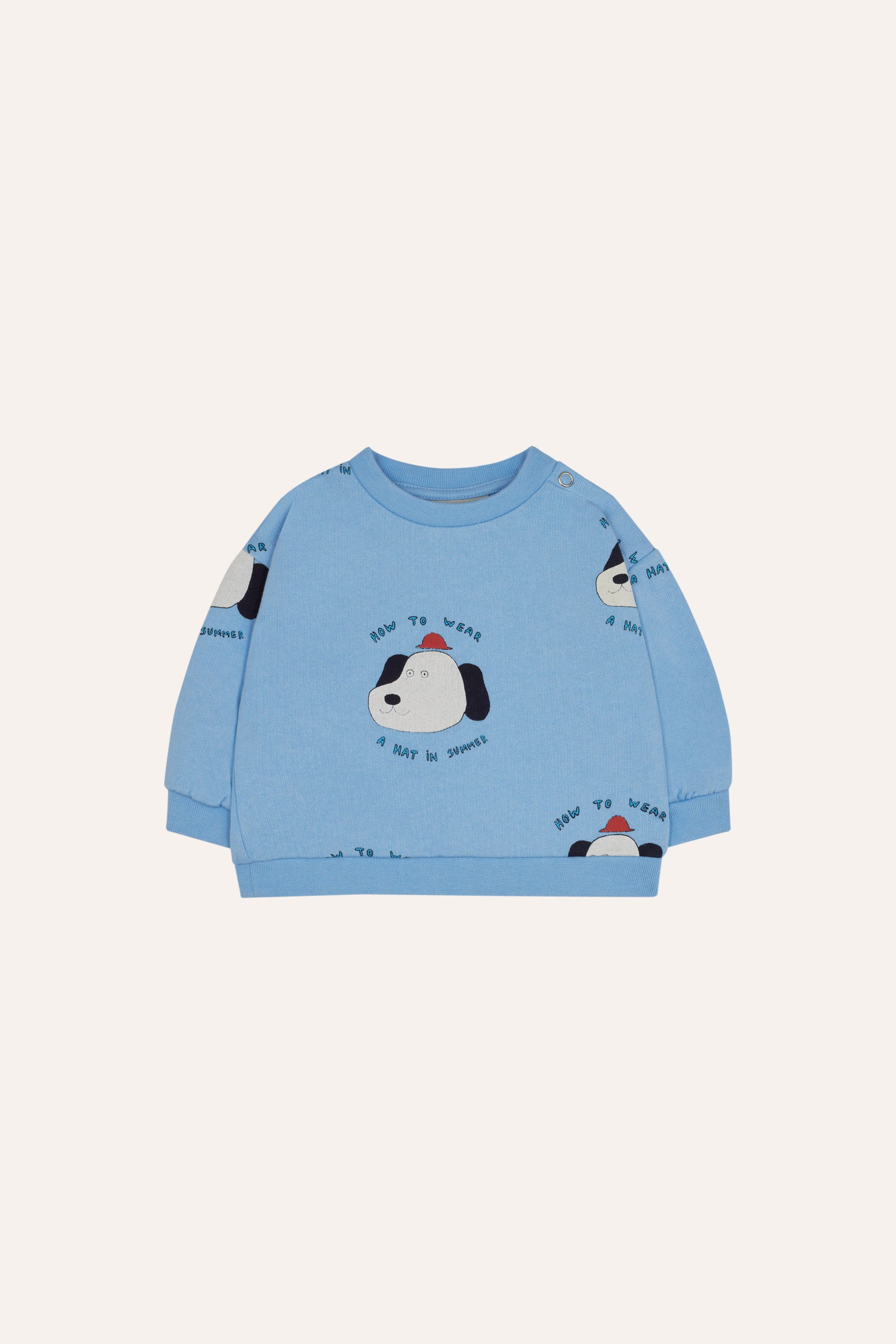 The Campamento Dogs Allover Baby Sweatshirt - Light Blue