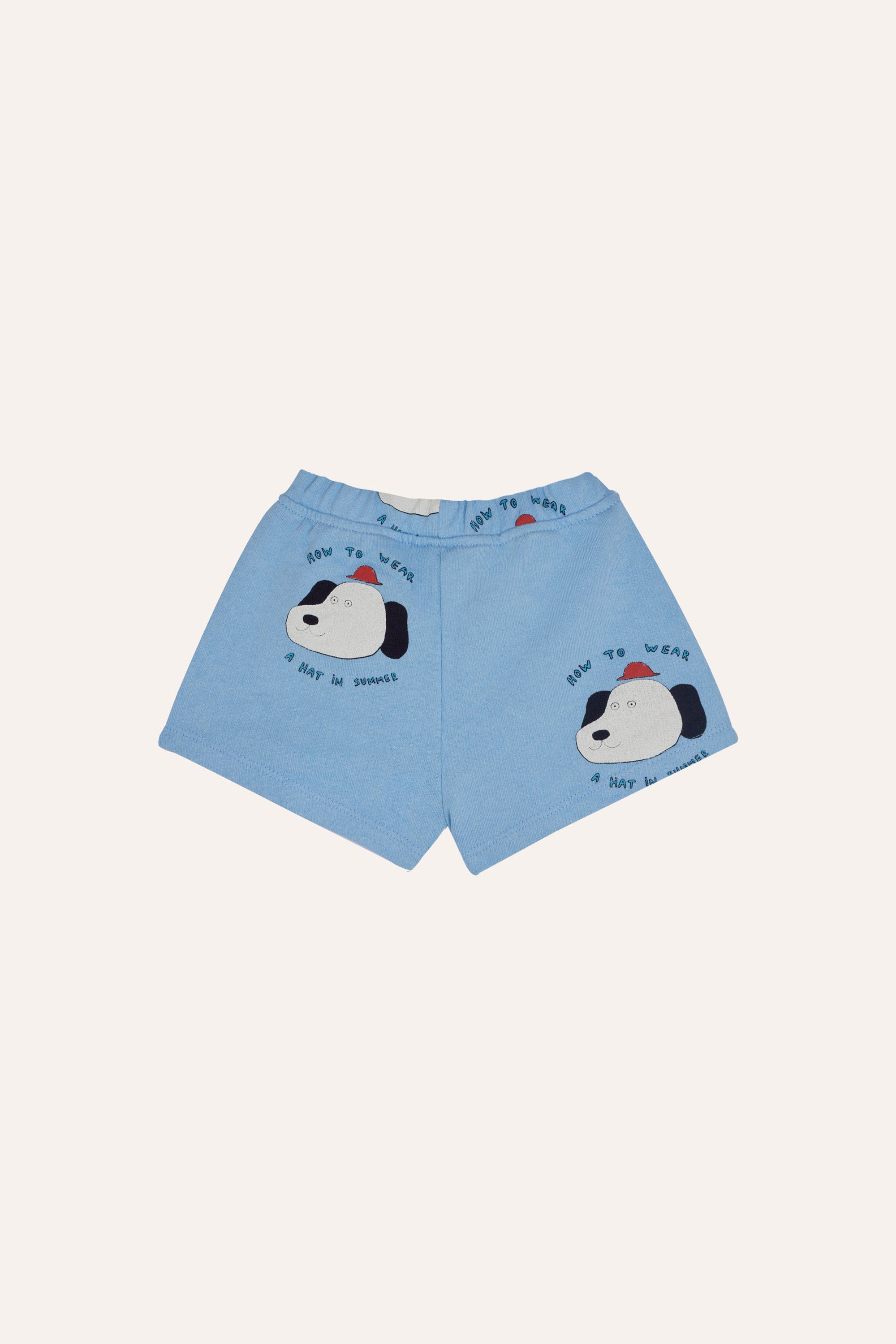 The Campamento Dogs Allover Baby Shorts - Light Blue