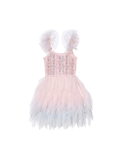 Tutu Du Monde Bebe Candy Cane Tutu Dress - Porcelain Pink Mix