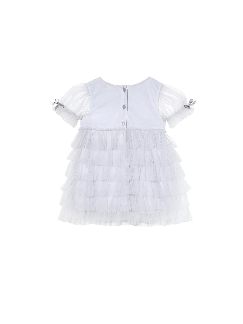 Tutu Du Monde Bebe Twinkling Tulle Dress - Glimmer Blue