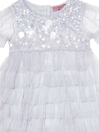 Tutu Du Monde Bebe Twinkling Tulle Dress - Glimmer Blue