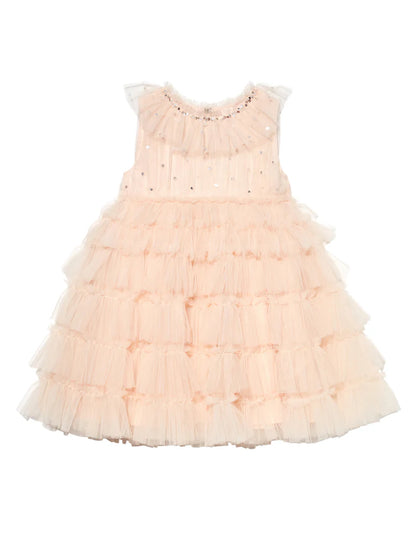 Tutu Du Monde Mural Tulle Dress - Pale Coral