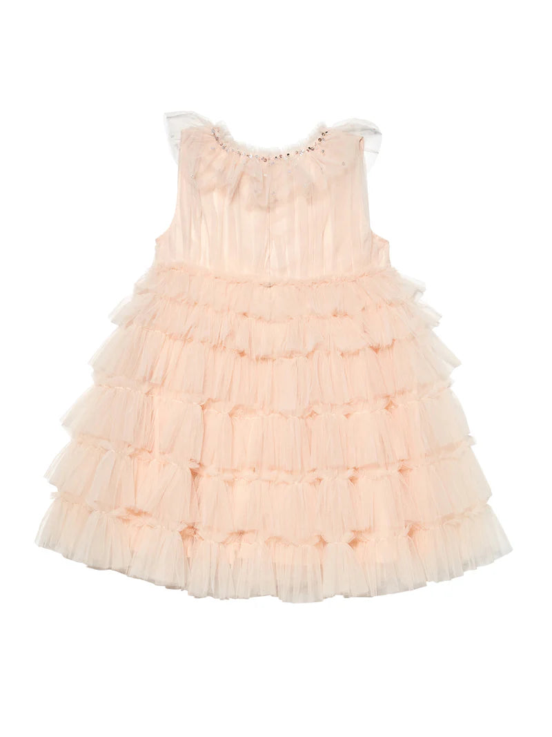 Tutu Du Monde Mural Tulle Dress - Pale Coral