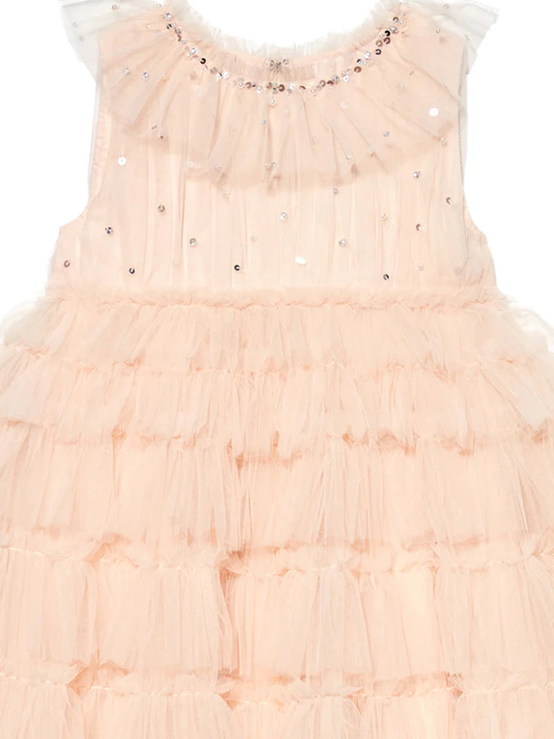 Tutu Du Monde Mural Tulle Dress - Pale Coral