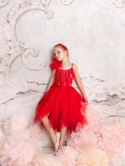 Tutu Du Monde Ruby Dazzle Tutu Dress - Pop Red