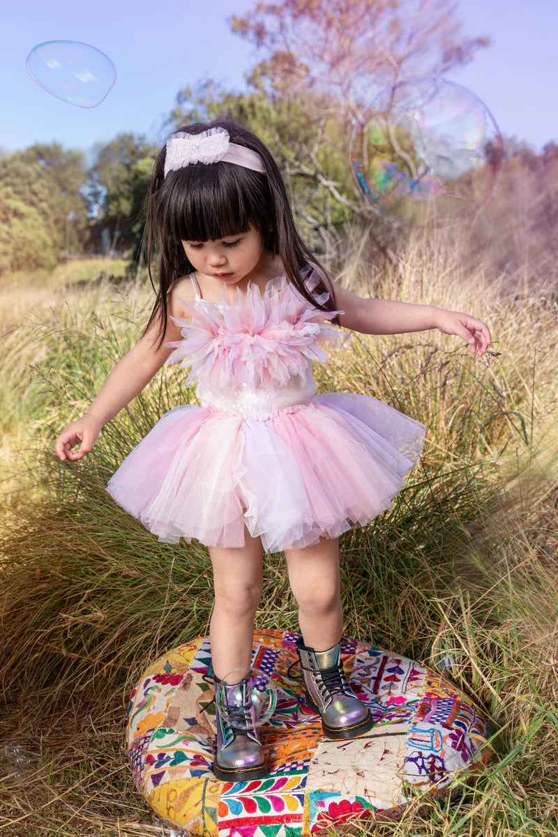 Tutu Du Monde Bebe Crescent Moon Tutu Dress - Pearl Mix