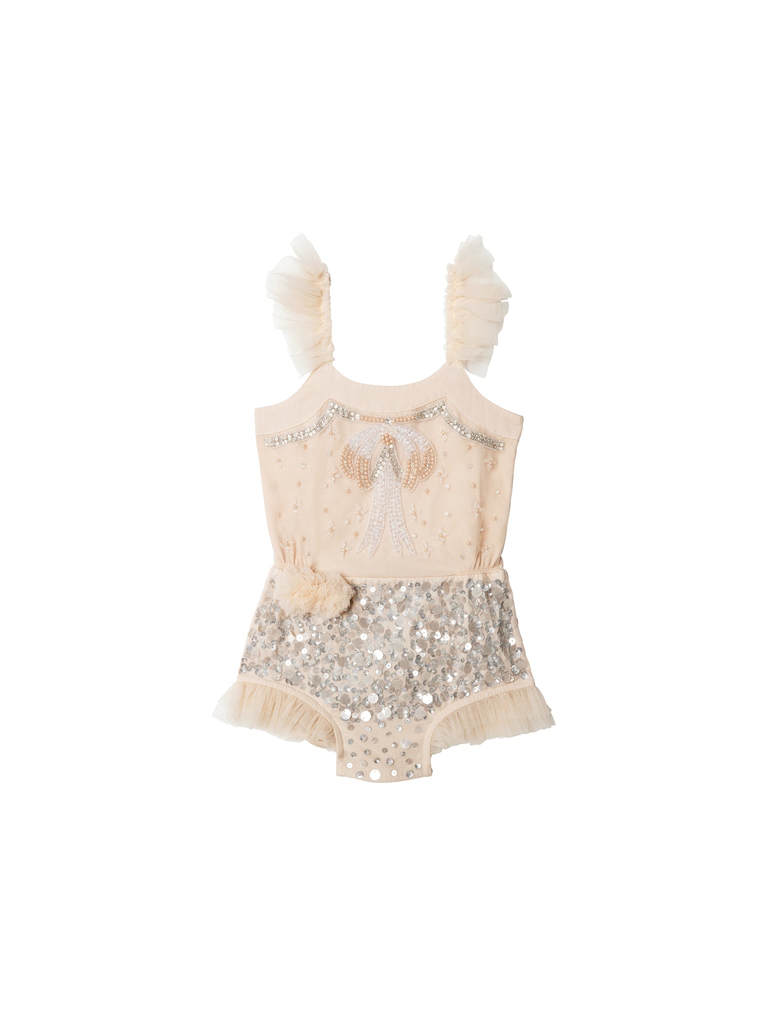 Tutu Du Monde Bebe Golden Ornament Onesie - Mother Of Pearl