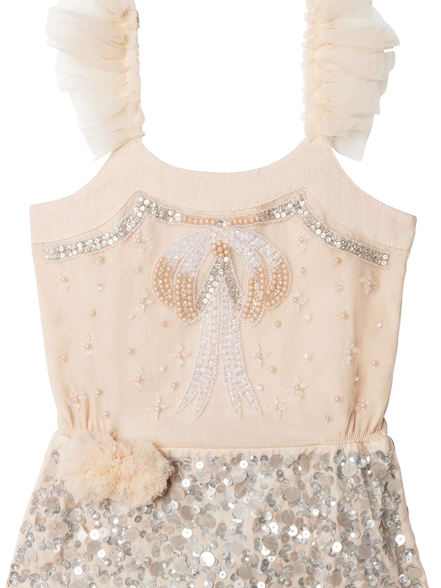 Tutu Du Monde Bebe Golden Ornament Onesie - Mother Of Pearl