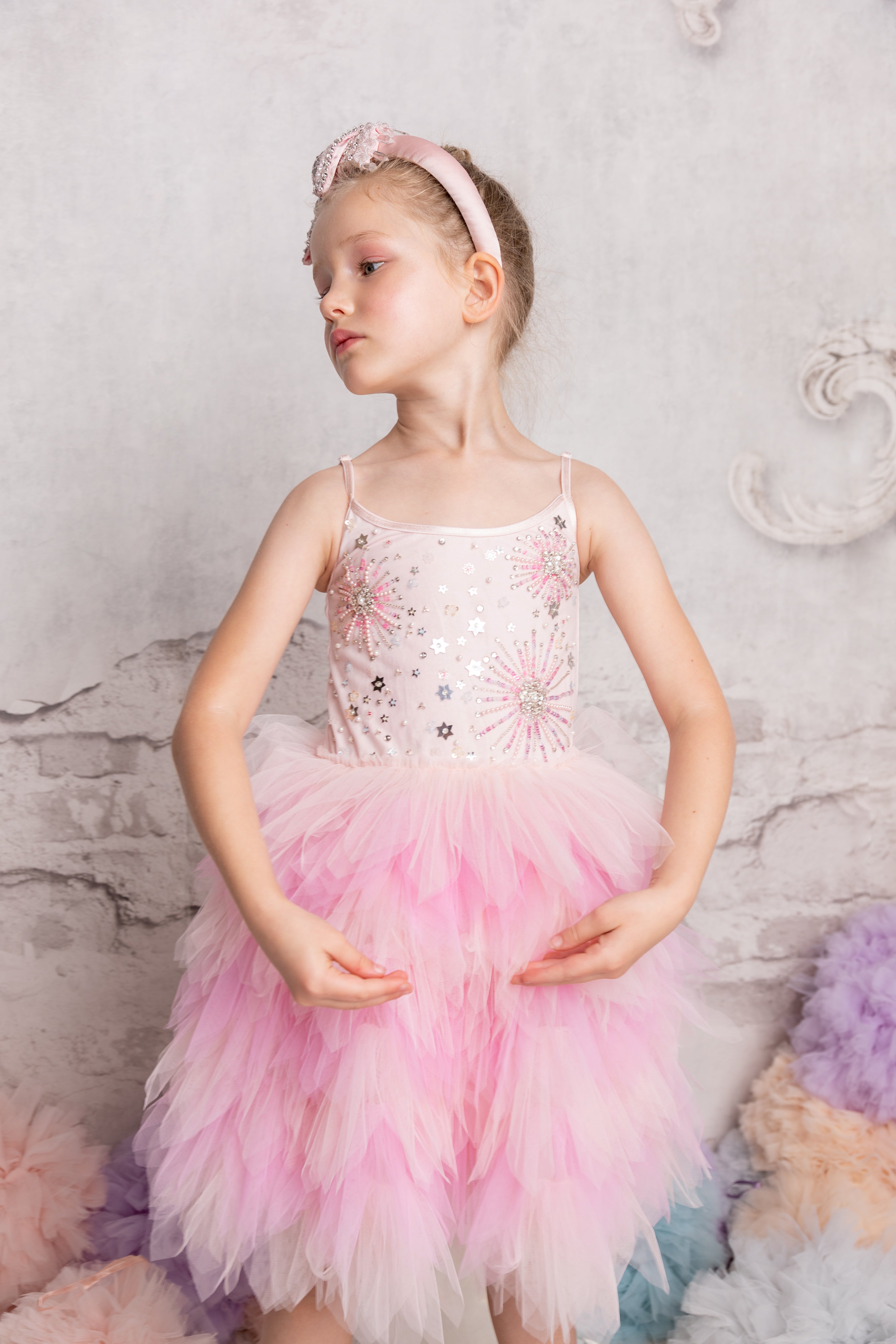 Tutu Du Monde Fireworks Tutu Dress - Pink Cloud