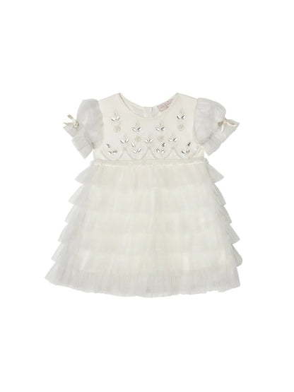 Tutu Du Monde Bebe Field Of Dreams Tulle Dress - Milk