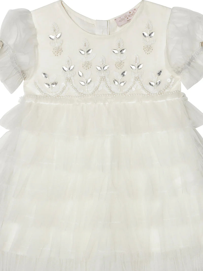 Tutu Du Monde Bebe Field Of Dreams Tulle Dress - Milk