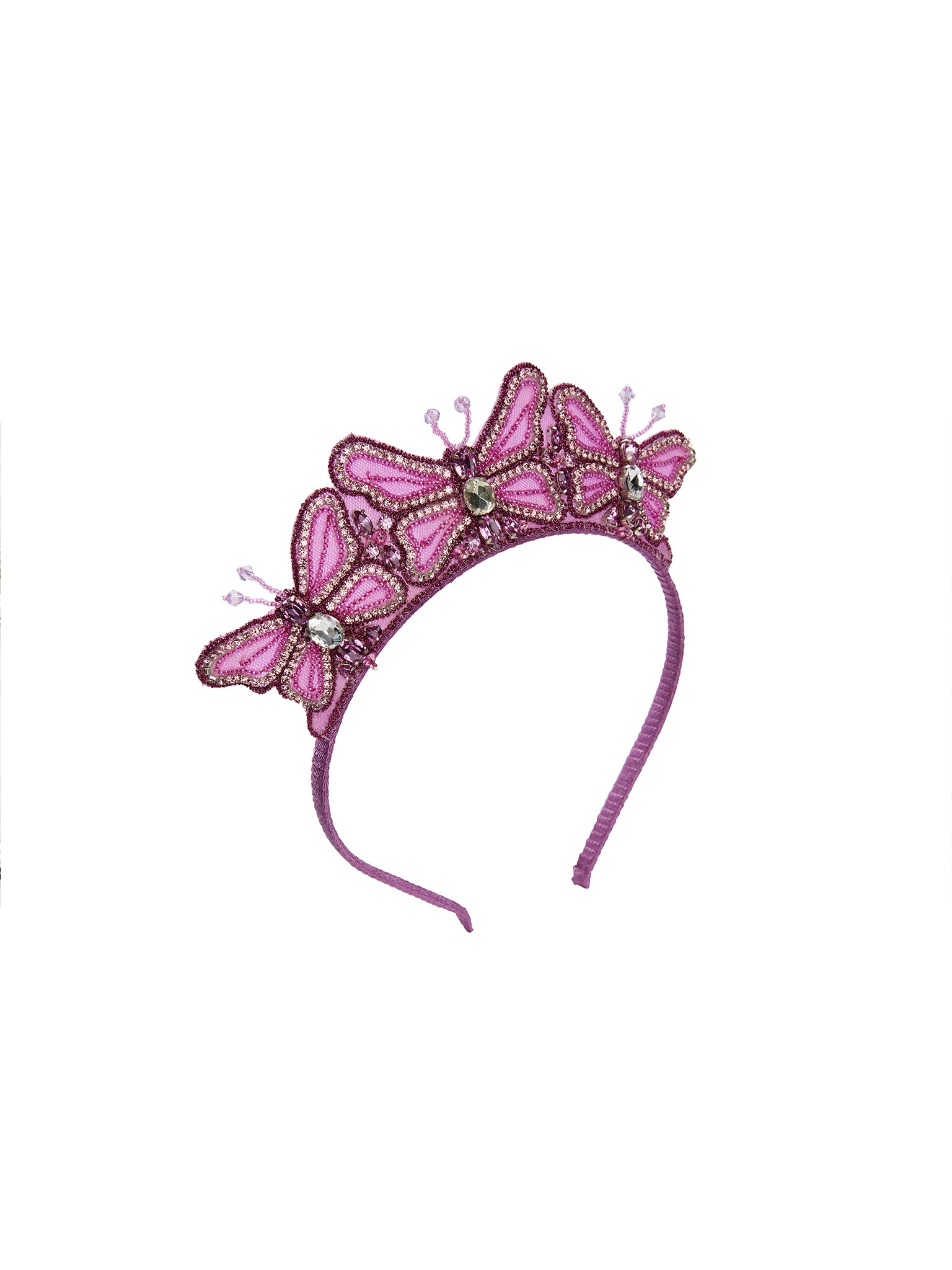 Tutu Du Monde Monarch Tiara - Fuschia Red Mix