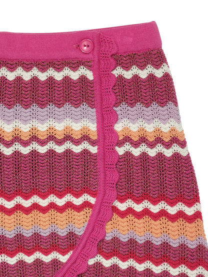 Tutu Du Monde Sparkling Sand Crochet Skirt - Super Pink Mix