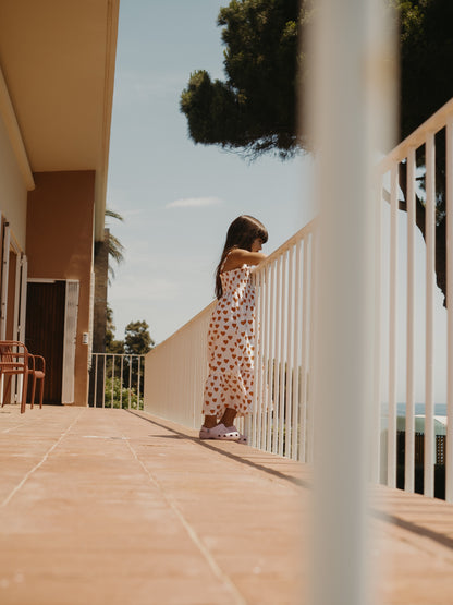 Tiny Cottons Hearts Dress - Off White