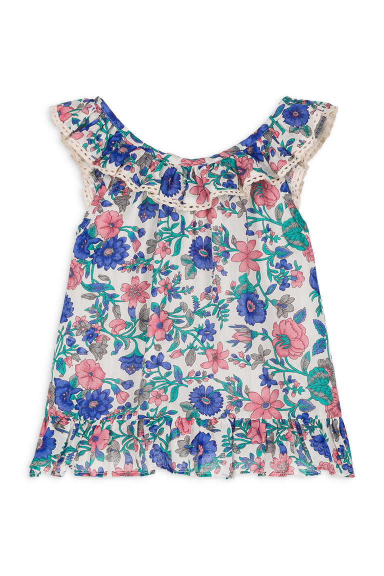 Louise Misha Blouse Zelie - Blue Summer Meadow