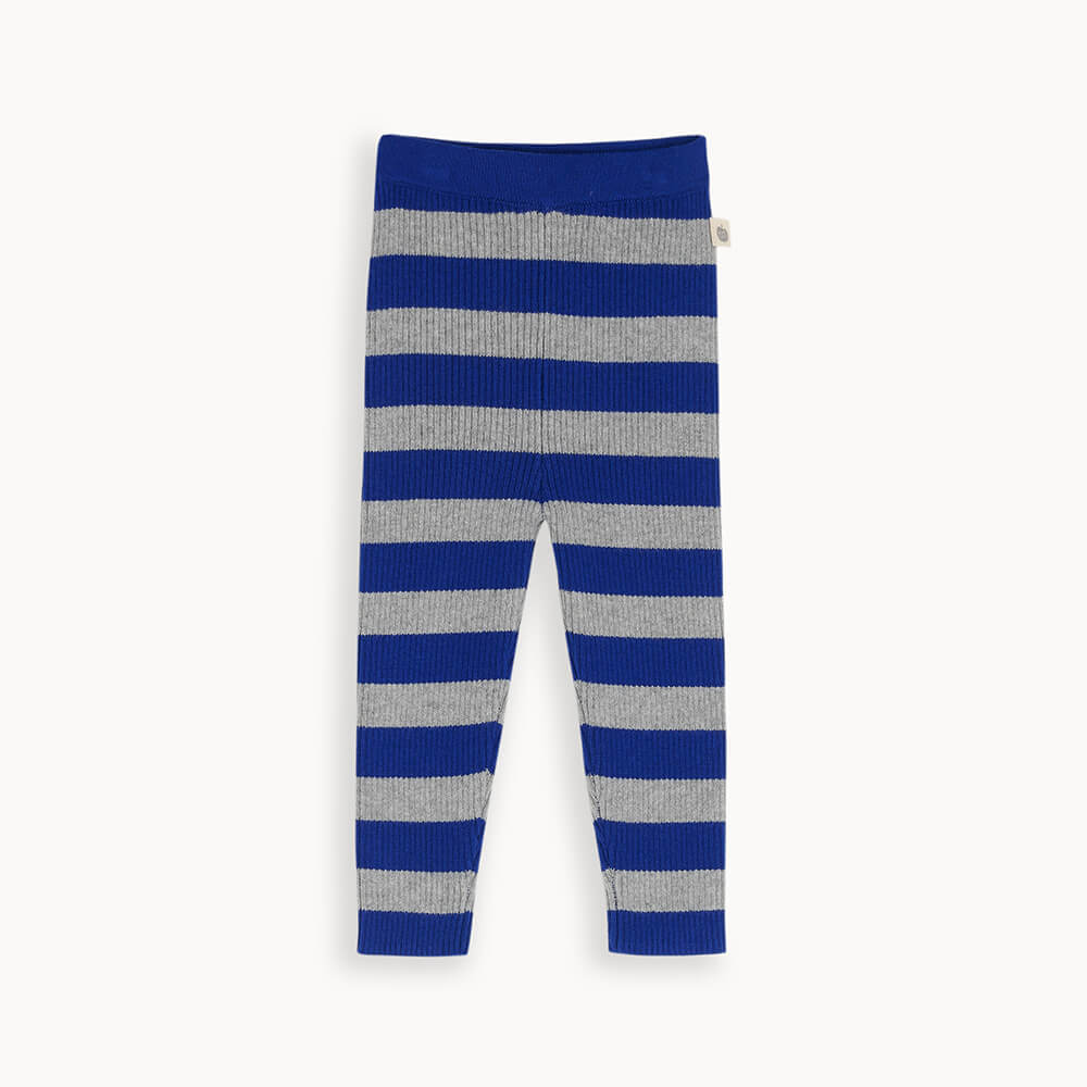 Bonnie Mob Ribbed Knit Leggings - Blue