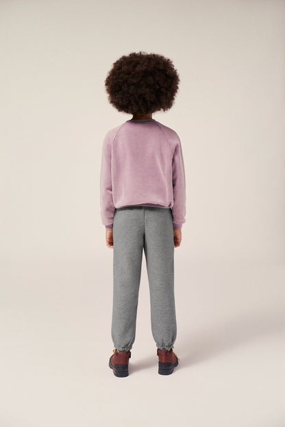 The Campamento Purple Washed Oversized Kids Sweatshirt - Purple