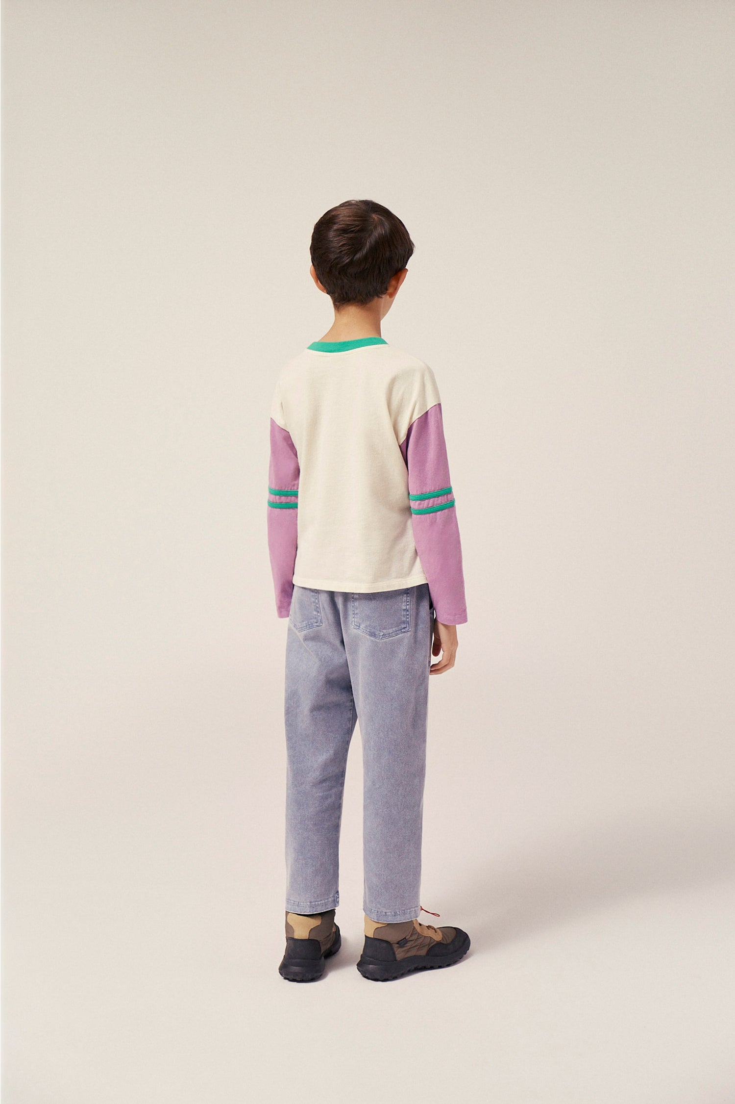 The Campamento Elephant Long Sleeves Kids T-shirt - Ecru