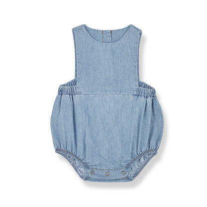 1+ in the Family Umberto Romper - Denim