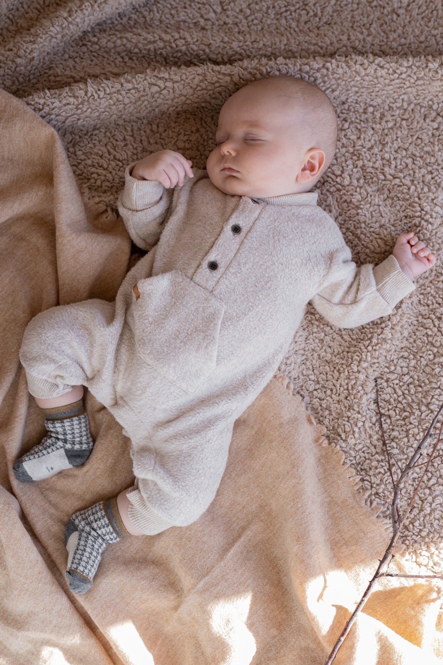 1 + In The Family Victor Jumpsuit - Oatmeal