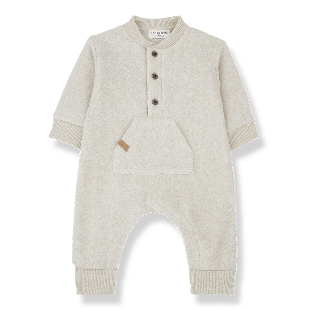 1 + In The Family Victor Jumpsuit - Oatmeal