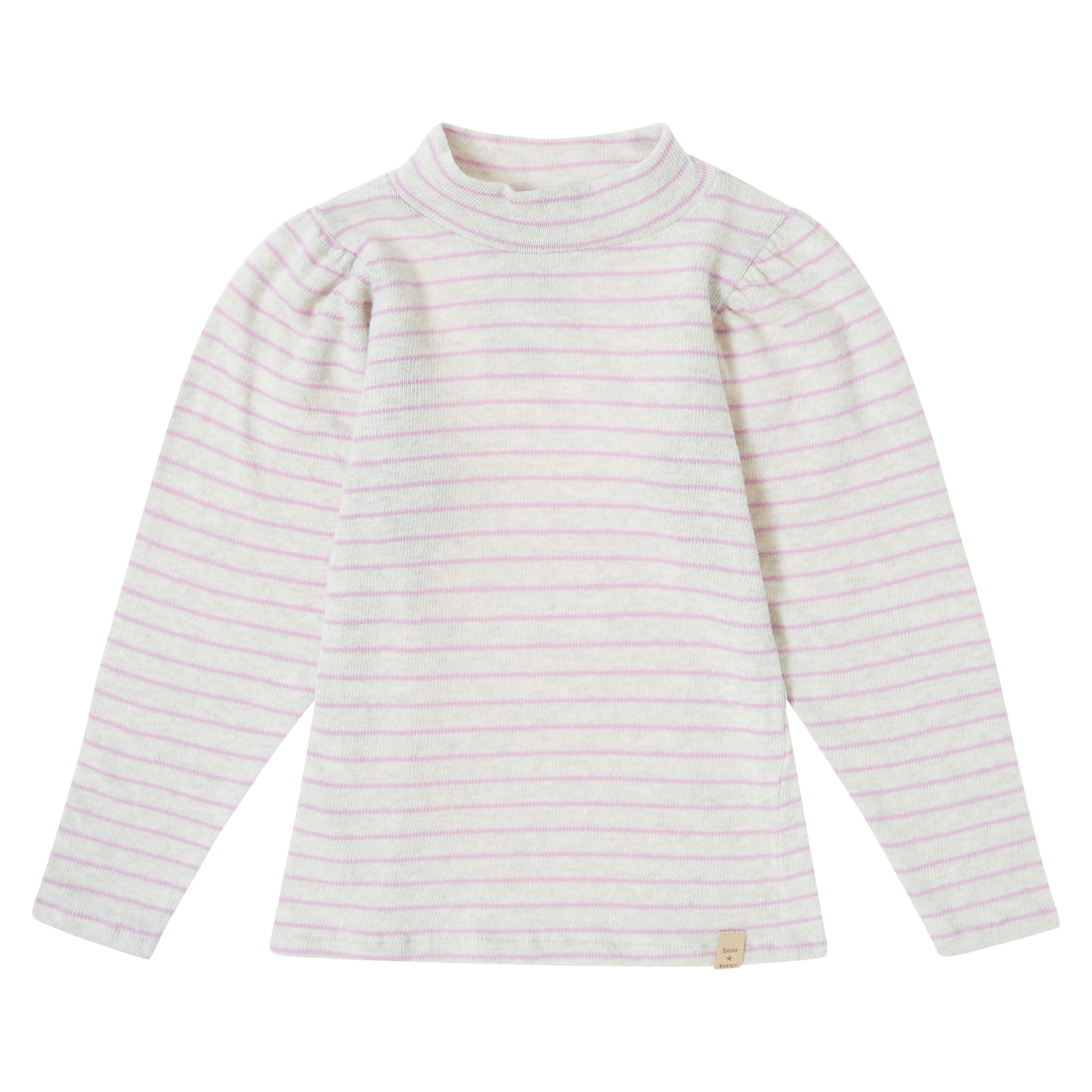 Tocoto Vintage Turtleneck Bluse Stripes - Dark Pink