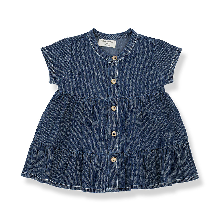 1+ in the Family Zoe Short Sleeve Dress - Denim