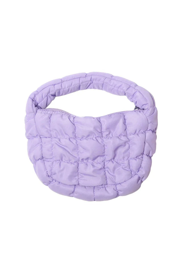 Malibu Sugar Quilted Shoulder Bag - Lavender