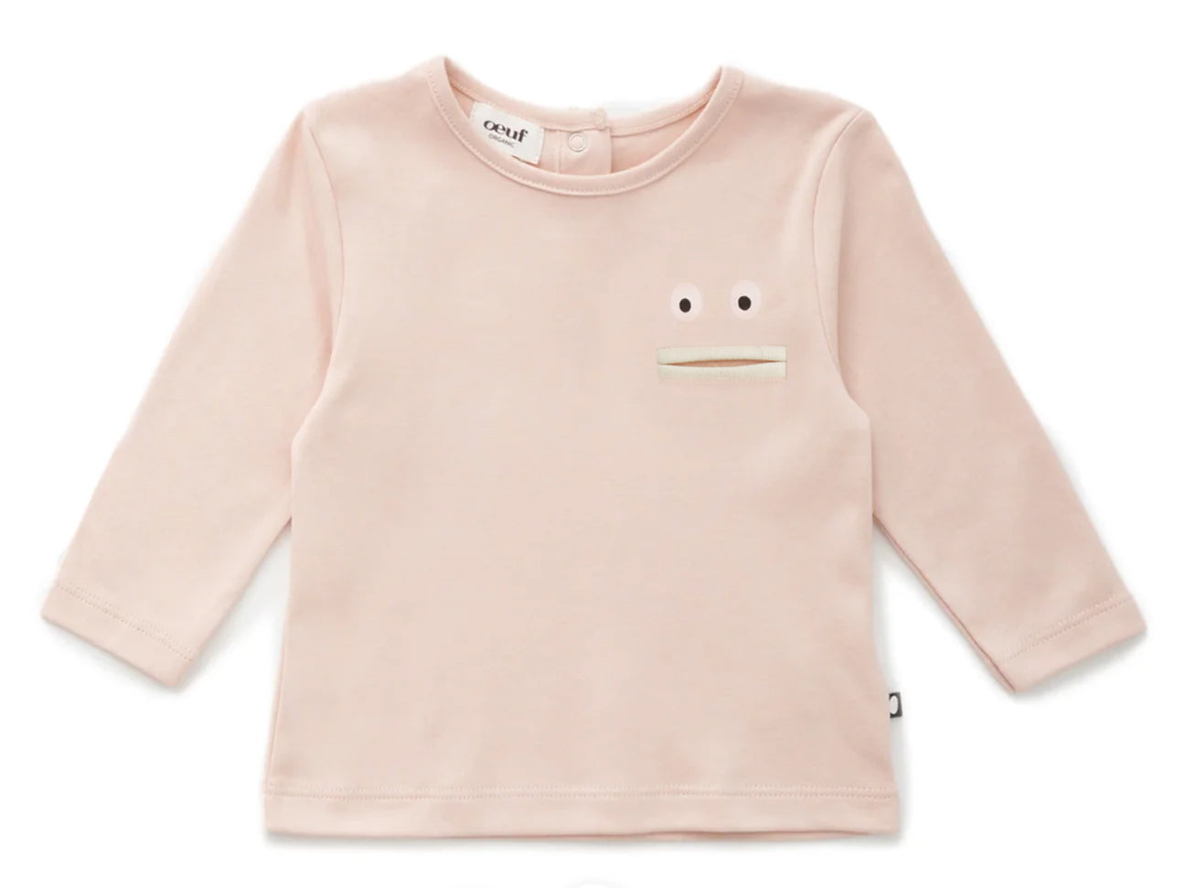 Oeuf Blabbermouth Baby Tshirt - Warm Blush