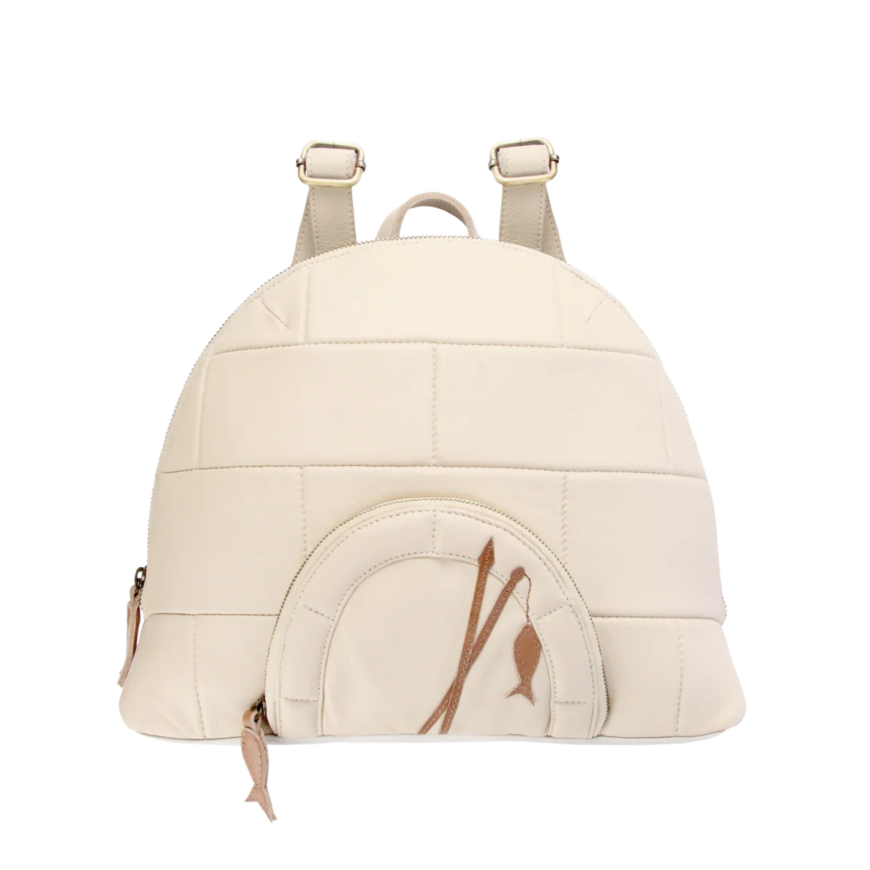 Donsje Kimo Schoolbag | Iglo | Cream Leather