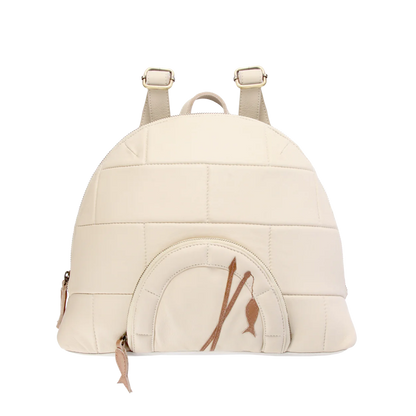 Donsje Kimo Schoolbag | Iglo | Cream Leather