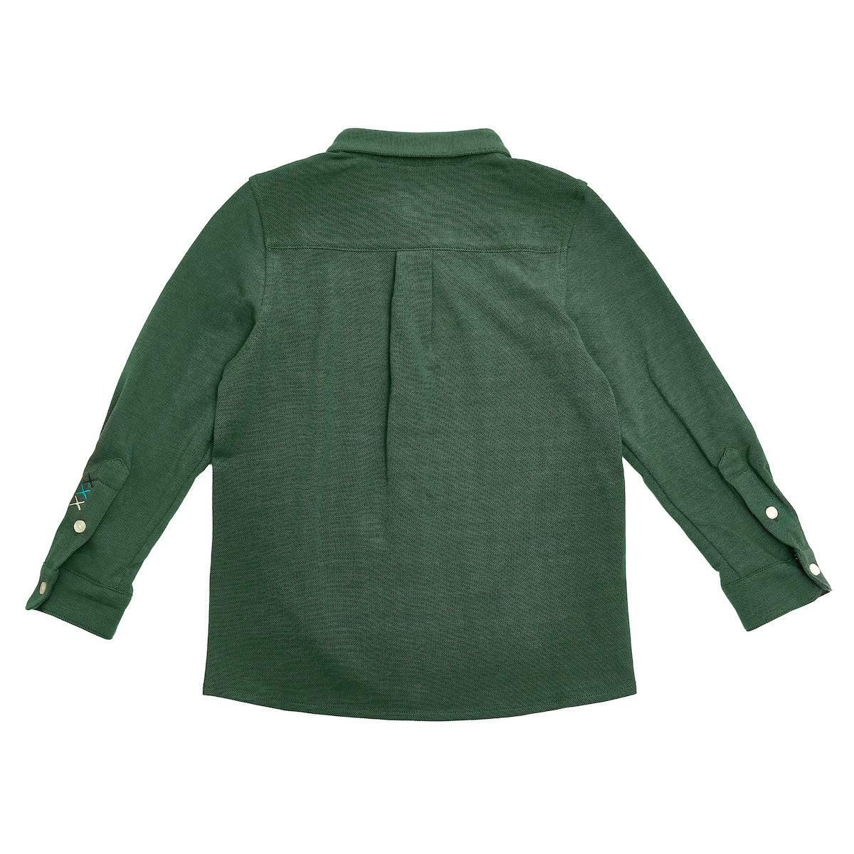 Scotch &amp; Soda Boys Pique Shirt - Forest Green