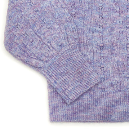 Scotch &amp; Soda Girls Knitted Structured Pullover - Lavander Mel