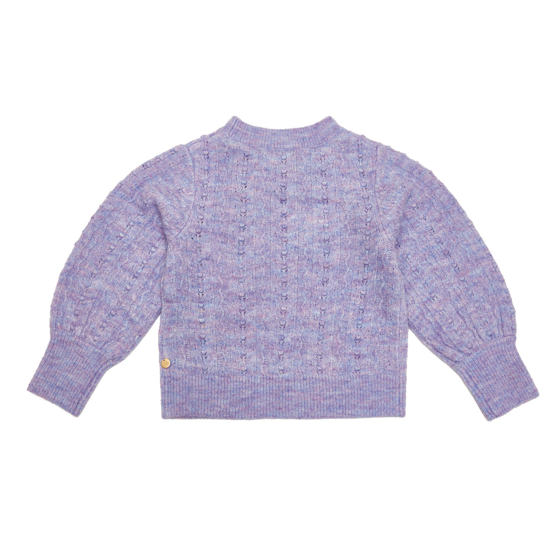 Scotch &amp; Soda Girls Knitted Structured Pullover - Lavander Mel