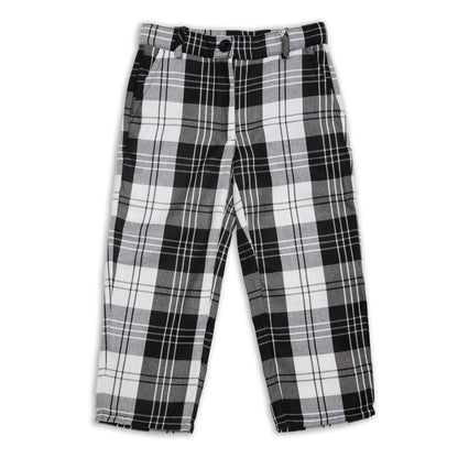 Little Creative Factory Punk Trousers - White &amp; Black