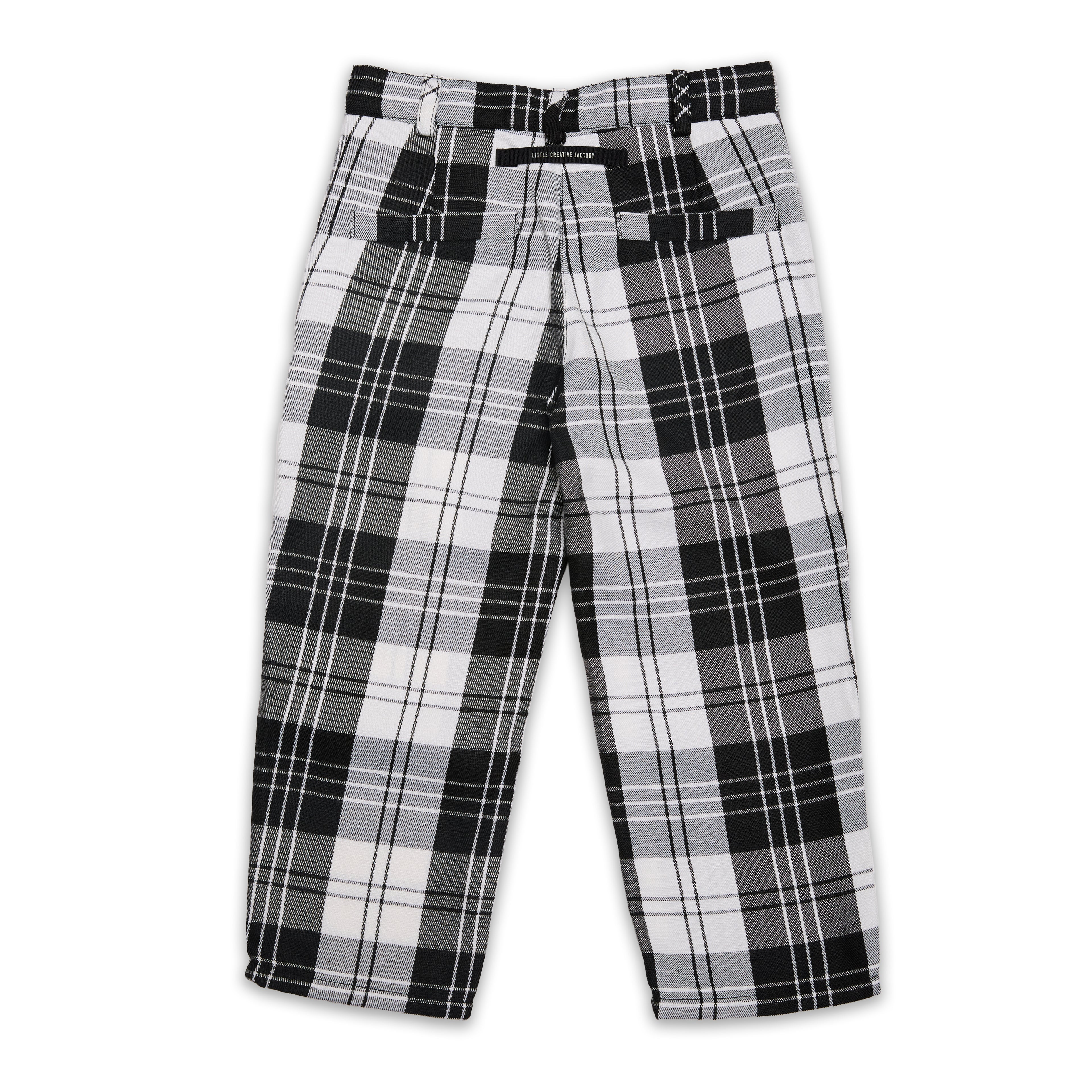 Little Creative Factory Punk Trousers - White &amp; Black