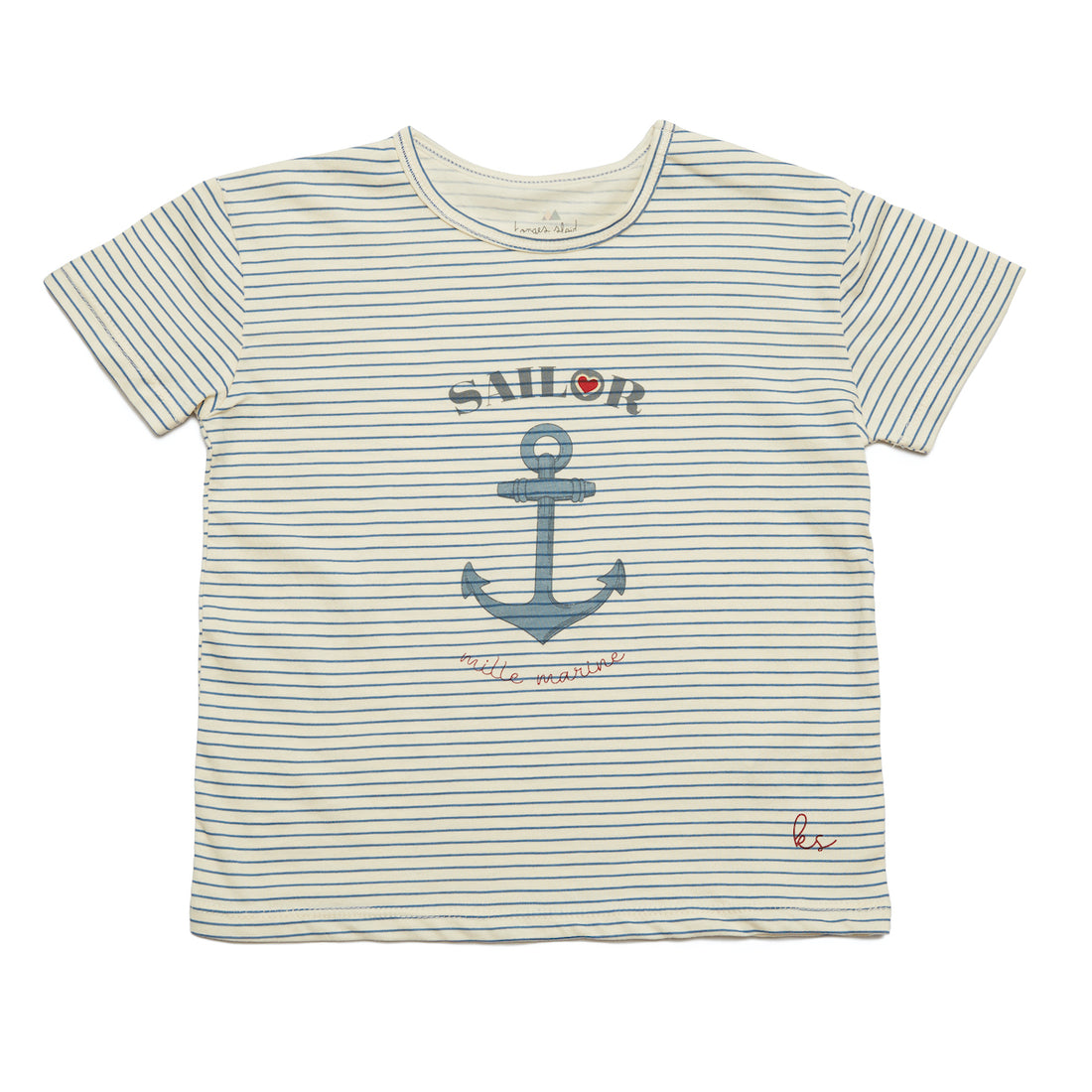 Konges Sløjd Famo Baby Tee Gots - Stripe Bluie