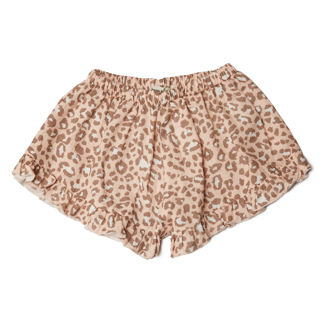 Tocoto Vintage Animal Print Short With Ruffles - Pink