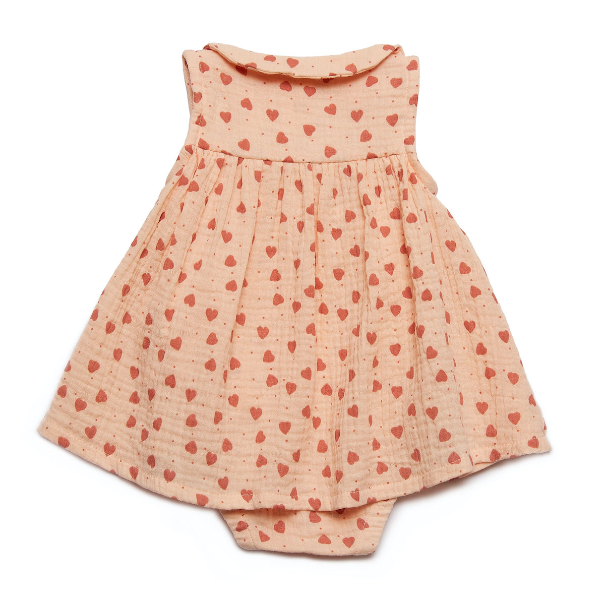 Tocoto Vintage Heart Print Bodysuit Dress - Pink