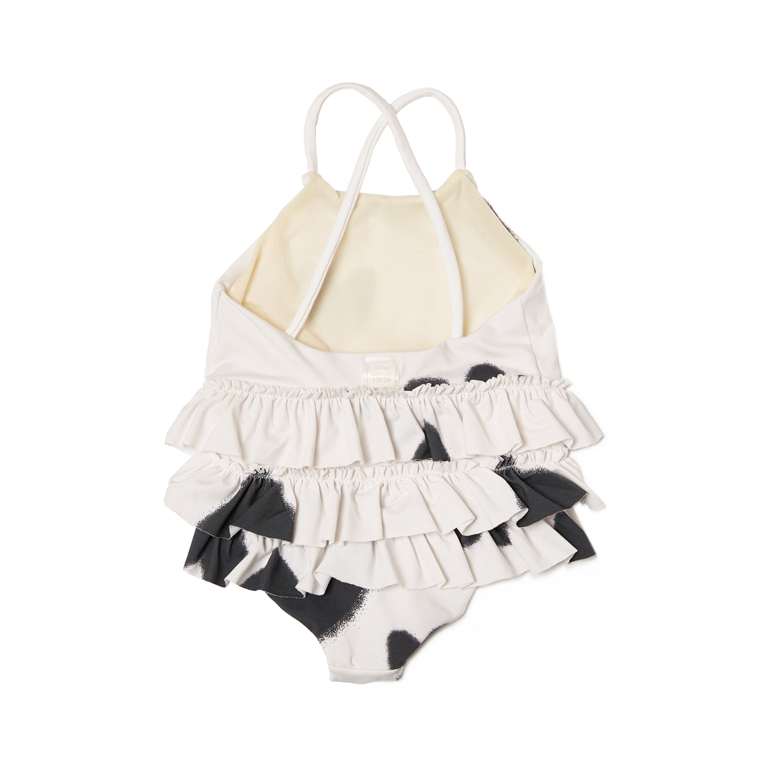 Little Creative Factory Baby Skinny Love Bathing Suit - Cream &amp; Black