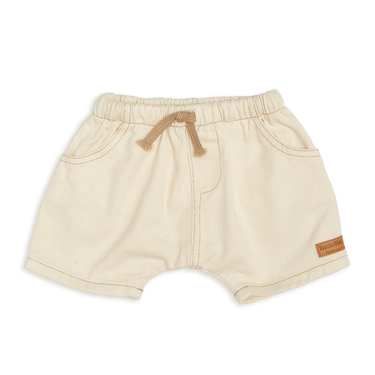 Tocoto Vintage Baby Twill Shorts Bermuda Style - Off White