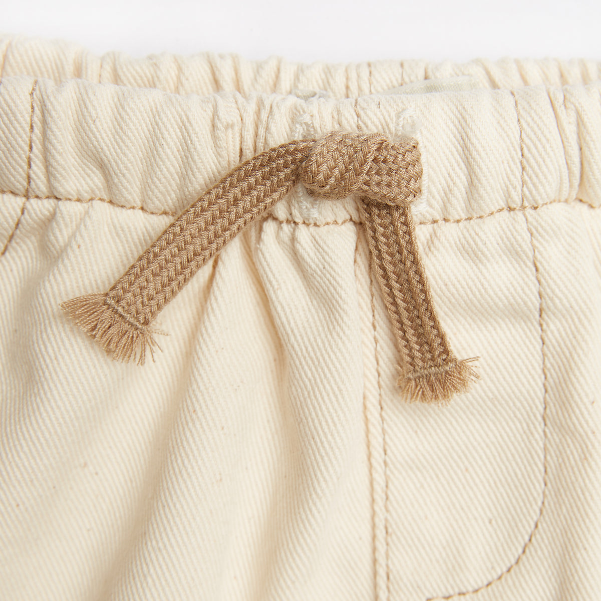 Tocoto Vintage Baby Twill Shorts Bermuda Style - Off White