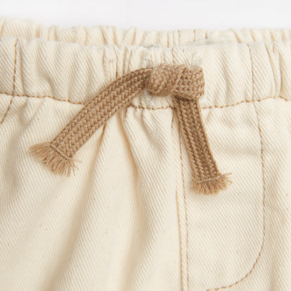 Tocoto Vintage Baby Twill Shorts Bermuda Style - Off White