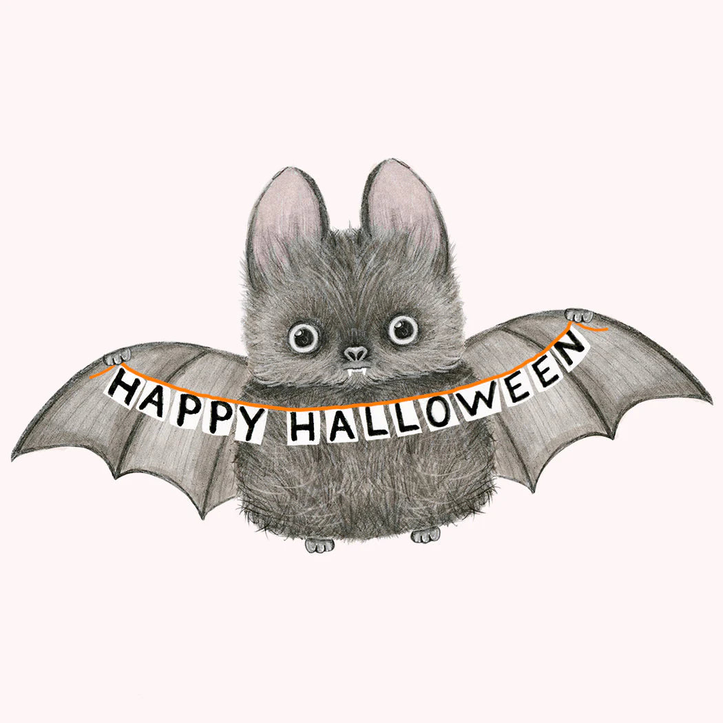 Dear Hancock Halloween Bat Greeting Card