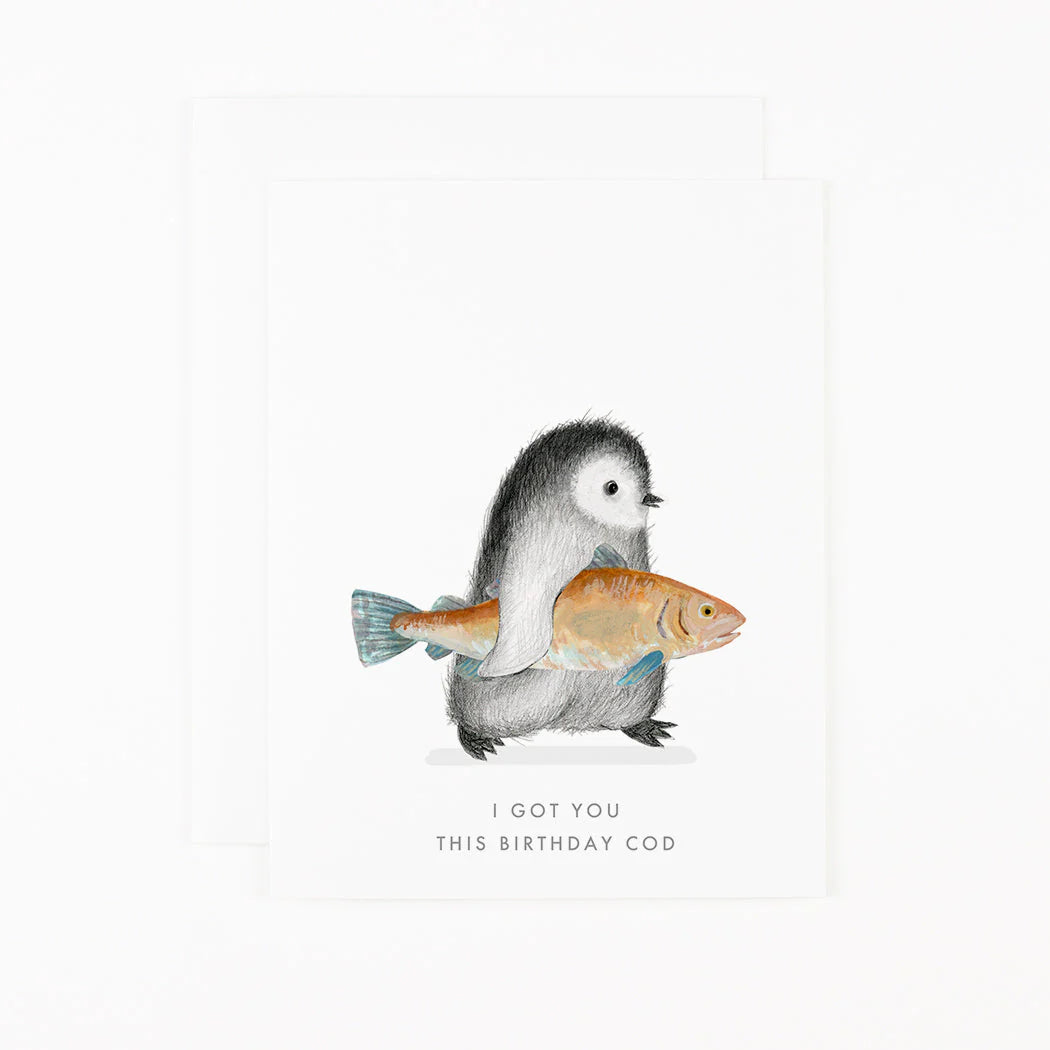 Dear Hancock I Got You This Birthday Cod Greeting Card