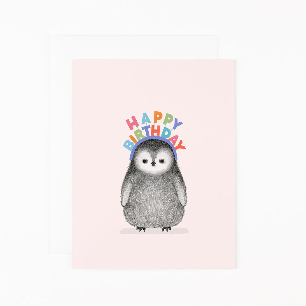 Dear Hancock Birthday Penguin Greeting Card