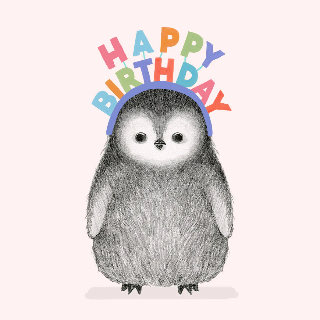 Dear Hancock Birthday Penguin Greeting Card