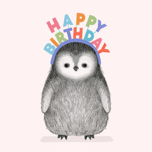 Dear Hancock Birthday Penguin Greeting Card