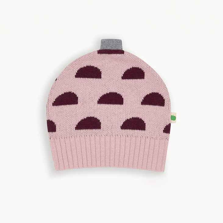 Bonnie Mob Pippin Acorn Knit Hat Kids - Dusty Pink